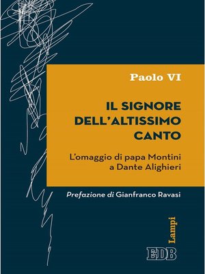 cover image of Il Signore dell'altissimo canto